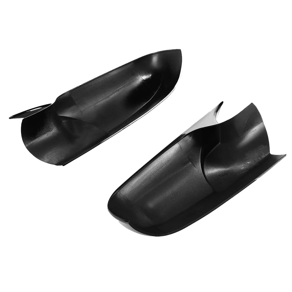 Coque de rétroviseur extérieur Kacepar compatible avec Renault Megane 2 MK2 (2002-2009), noir brillant