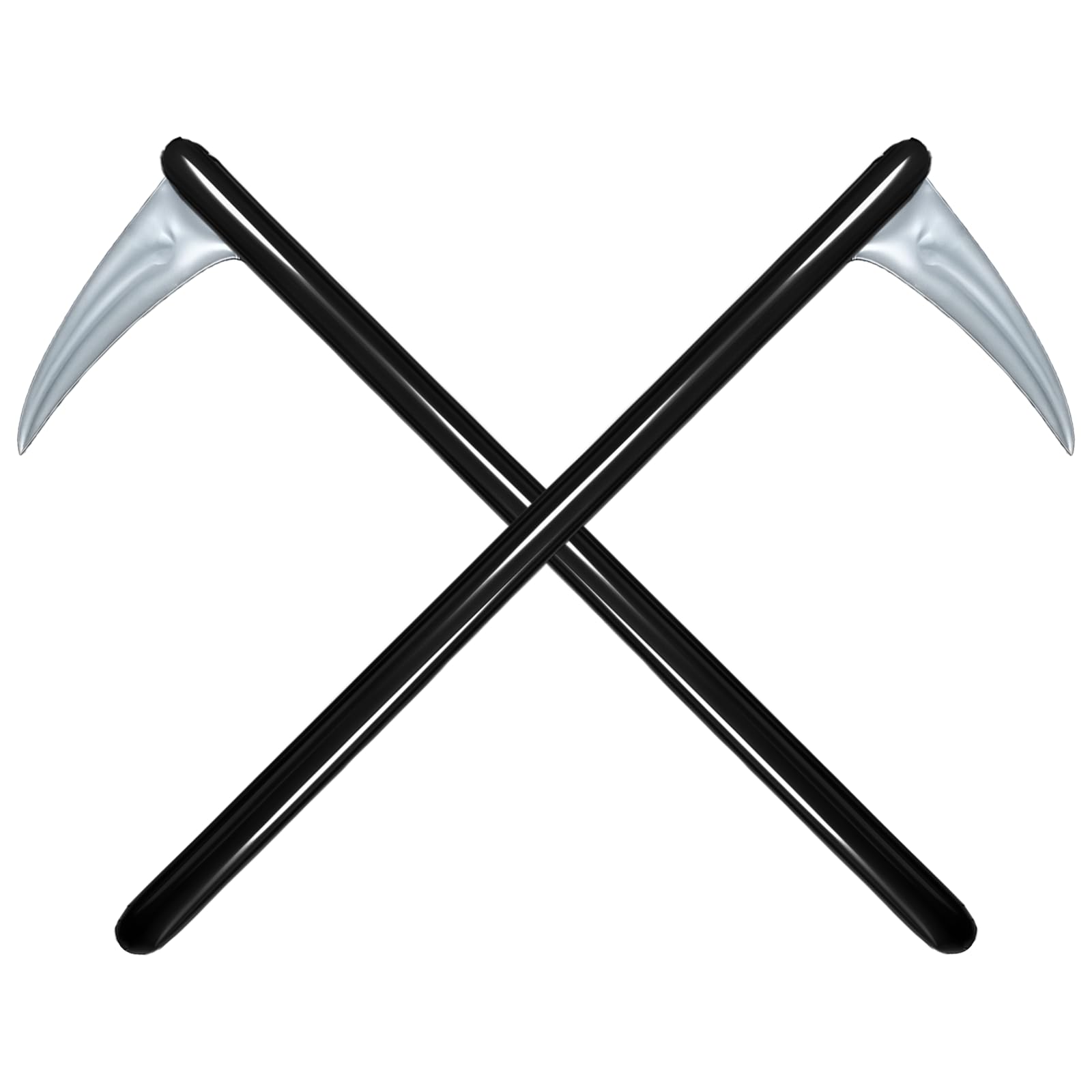 JNAWA 2Pcs Inflatable Grim Reaper Scythe,Faux Scythe Blade Weapon Costume,Spooktacular Creations Toy Prop,Halloween Dress Up Party Accessories