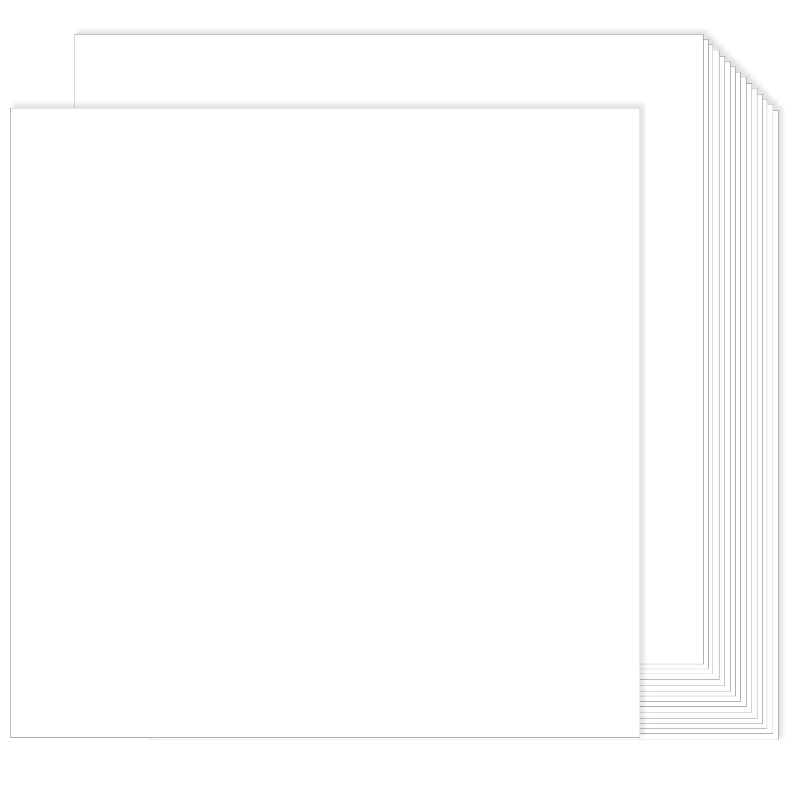 100 Sheets White Cardstock Paper 12x12 Card stock for Thick Construction Paper for Card Making, Scrapbooking, Craft 80lb (White)