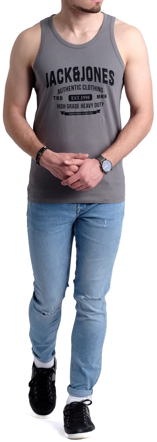 JACK & JONES Herren Tank-Tops Vielfältige Prints | Schmale Passform und atmungsaktive Baumwolle