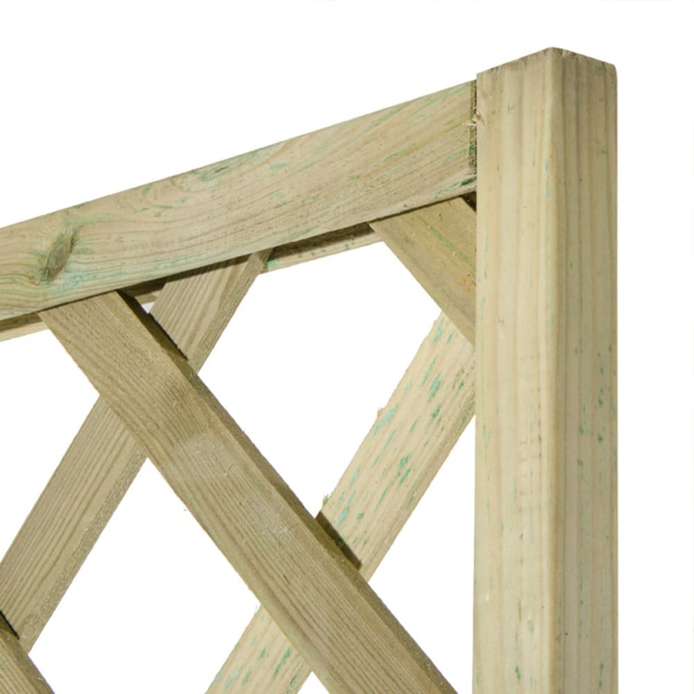VERDELOOK Garden, Fioriera con griglia autoclavata 75x30x180 cm, per arredo Giardino