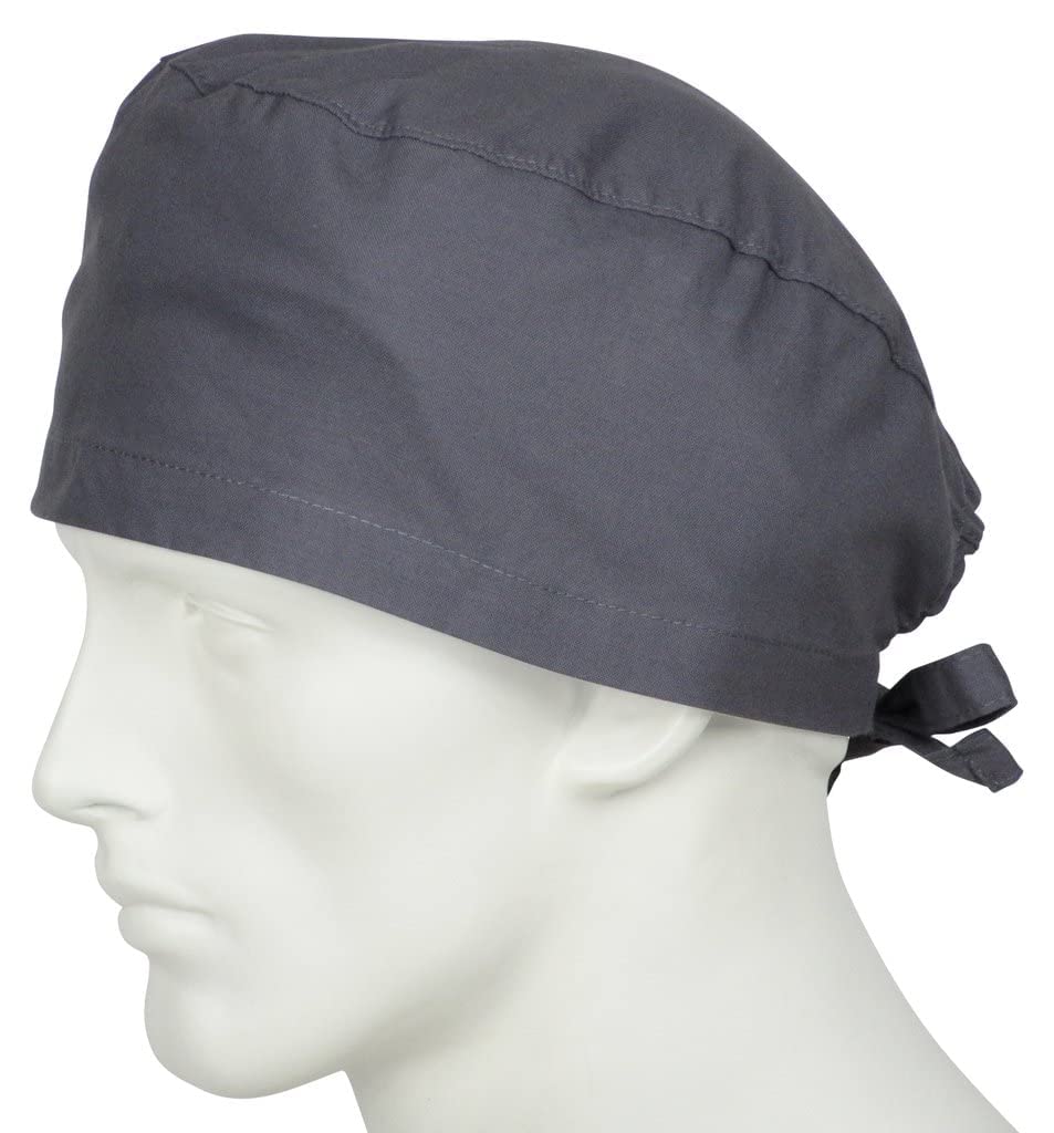 PROLIFE Scrub Cap for Doctors, Nurses, Chefs, Culinary Professionals (Grey)