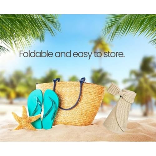 Visera para mujer con ala ancha para sol miniatura 6