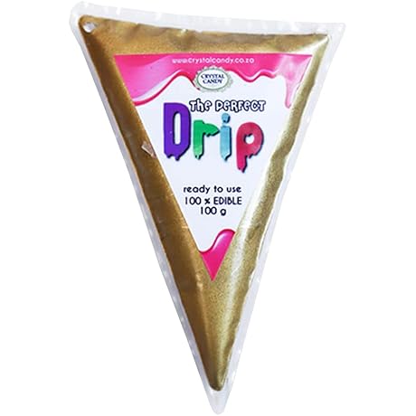 Crystal Candy: The Perfect Gold Drip for Stunning Edible Cake Decorations