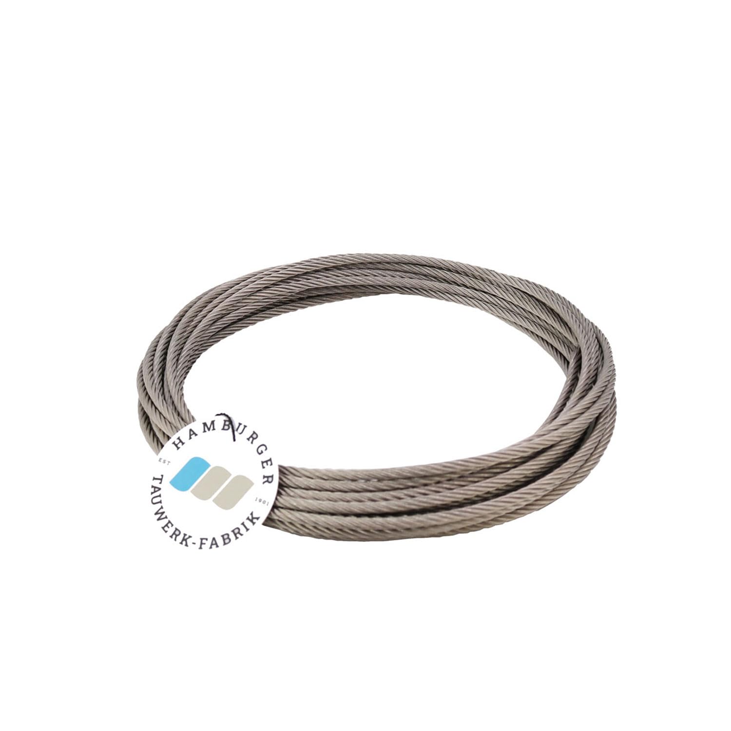 40 Meter - 5,0mm Edelstahldrahtseil 7x19 V4A Inox rostfrei Drahtseil Stahlseil Geländerseil