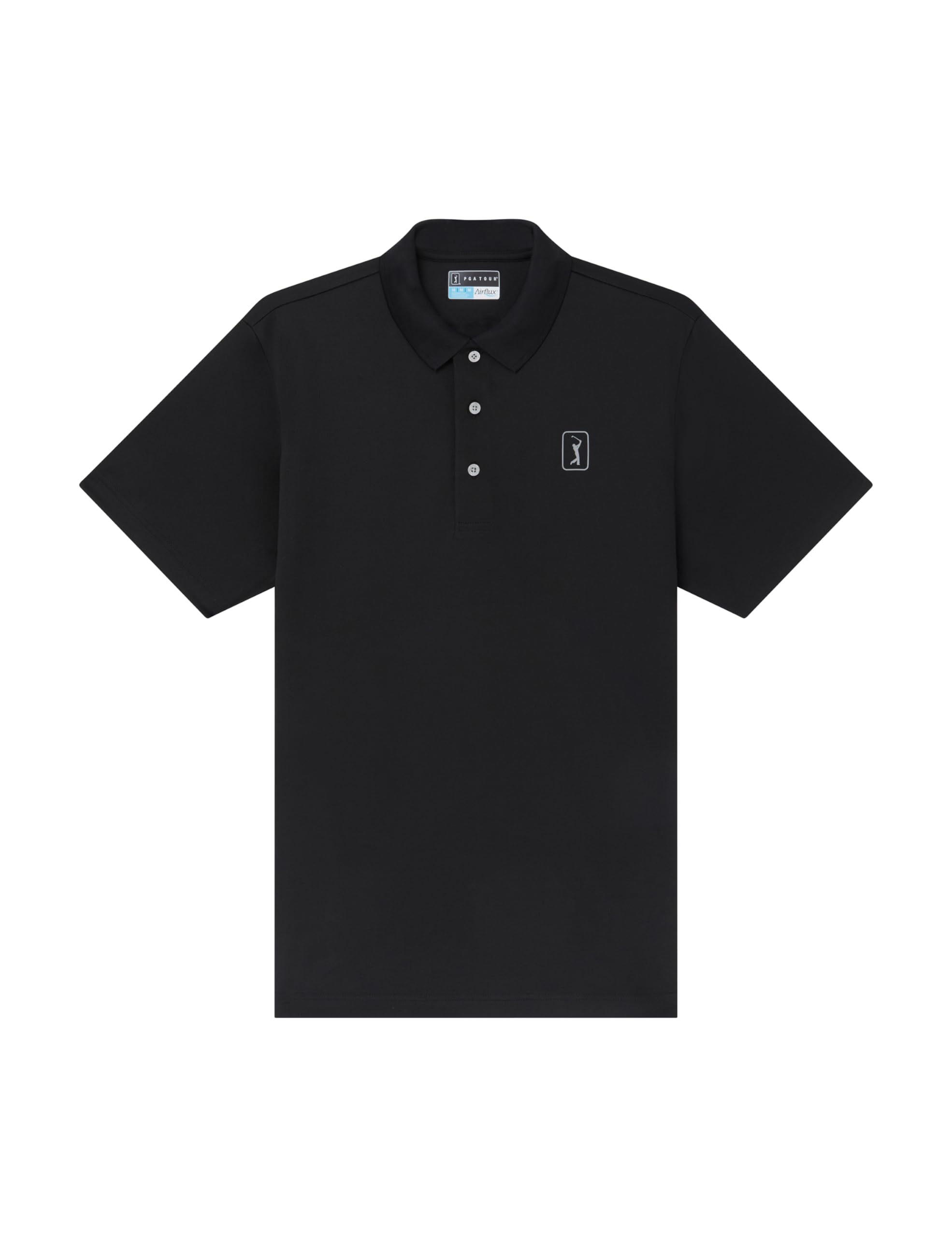 PGA TOUR Polo da Golf, Polo Airflux in Rete Resistente, Traspirante, Manica Corta, Elasticizzata Naturale, vestibilità Regolare Polo Uomo
