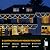 XTF2015 Christmas Lights Outdoor Color Changing 40FT 380 LED Christmas String Lights Extendable 8 Modes, Waterproof Half-Round Christmas Lights for House Roof Eaves Garden Patio(Multicolor)