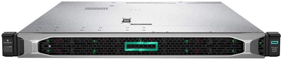 HP ProLiant DL360 Gen10 Server with Windows Server 2016, 2 x Intel Silver 4110 8 Core CPUs, 256GB RAM, 15.36TB Enterprise SSD Drives, RAID, Rail Kit (Renewed)