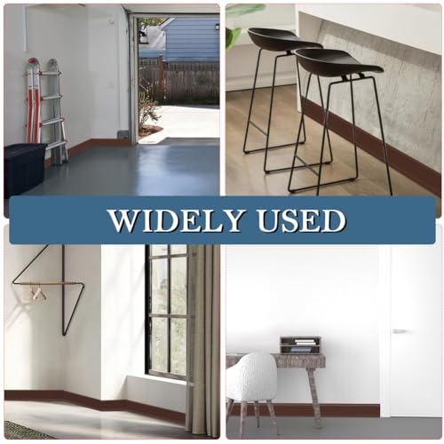 Protector de pared autoadhesivo que cubre grietas con base de goma café flexible 5