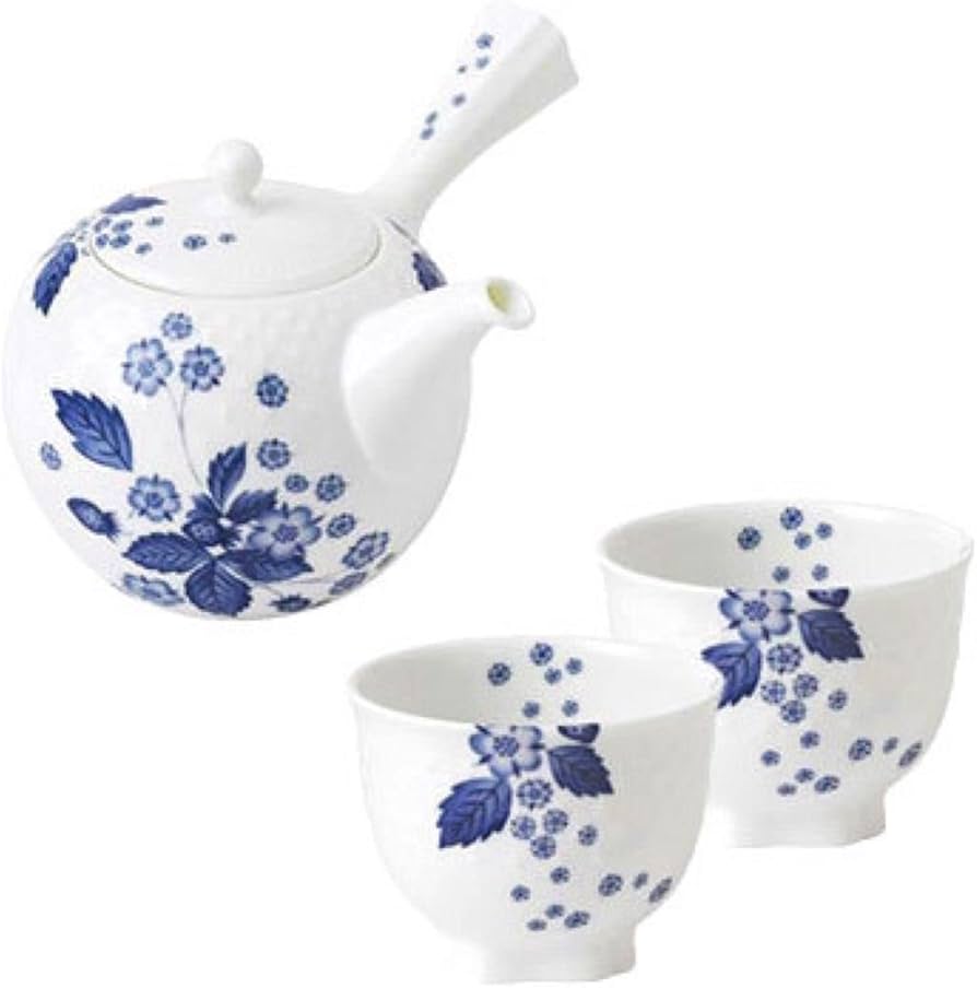 ウェッジウッド　ストロベリーブルーム　インディゴ　セット　ポット　カップ　皿 Amazon.co.jp: ウェッジウッドストロベリー ブルーム インディゴ