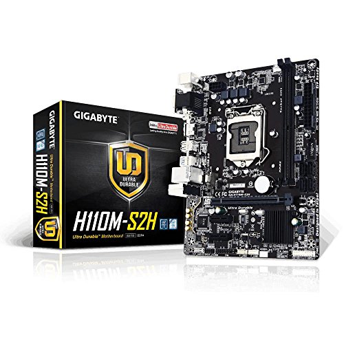 Gigabyte GA-H110M-S2H, Placa base (LGA 1151, DDR4 x 2, 2133 MHz, VGA,...