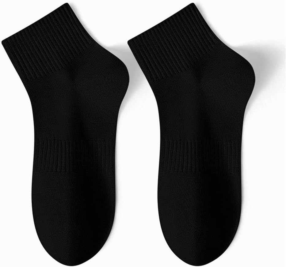 Socks for Men's Mid Length, Sports Sweat Absorbing Long Screw Mouth Short Cotton