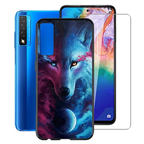 ZXLZKQ Custodia + Vetro Temperato Film per TCL 20