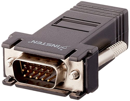 eForCity 390911 Adaptador de Cable VGA CAT5/CAT6/RJ45 Negro - Adaptador para Cable (VGA, CAT5/CAT6/RJ45, Male Connector/Female Connector, Negro)