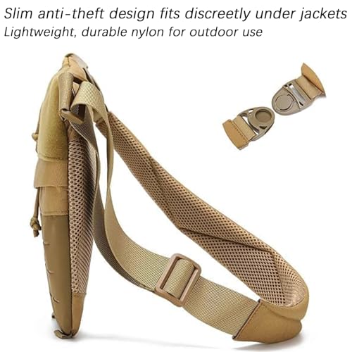 2025 New Powios Crossbody Bag, Powios New Shoulder Crossbody Bag, Large Capacity Multifunctional Outdoor Chest Bag 5