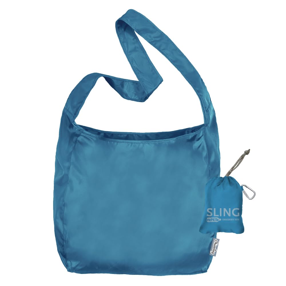 ChicoBag Sling rePETe + Refine | Eco-friendly Messenger-Style Reusable Tote Bag