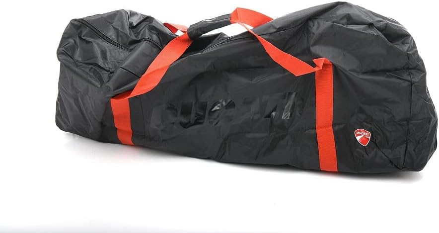 Scooter Bag, Unisex Adult Accessories, Black with Red Details, One Size