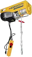 Guincho Elétrico Menegotti Prime V2 150/300 Kg – 220V | Motor 650W, Cabo de Aço Galvanizado 12m, Fim de Curso Automático, Freio de Segurança e Estrutura Reforçada