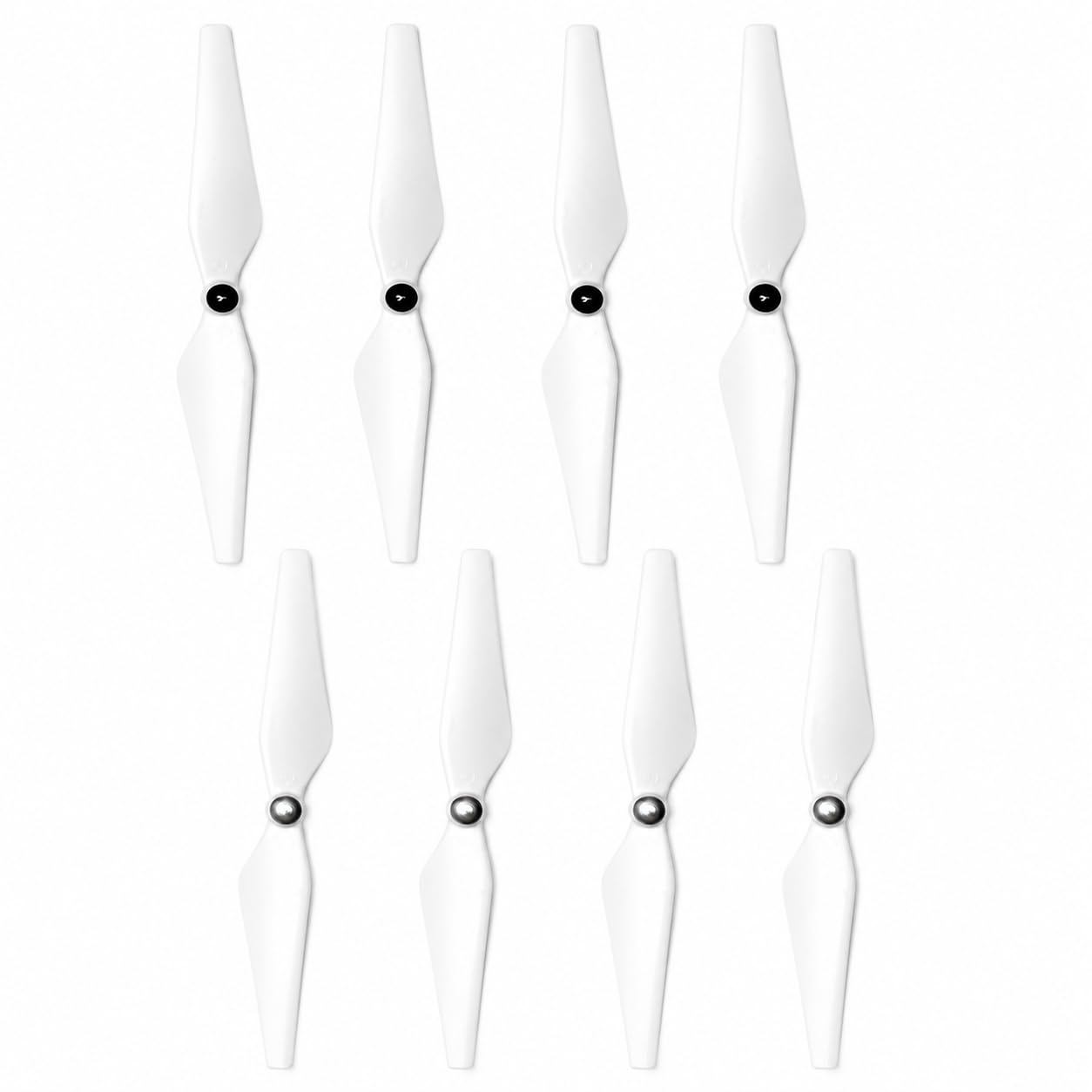 ciciment 4 Pairs 9450 Self-Locking Propellers, White Drone Replacement Blades, Enhanced Thrust & Stability, Quick Install Propeller Set, Compatible with 9450 Self-Locking Drone Systems (8 Pack)