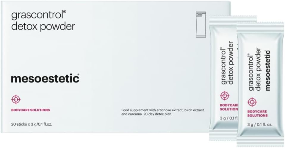 Mesoestetic Grascontrol Detox Powder 20 Sticks w/Powder (Artichoke Extract, Birch Extract and Turmeric)