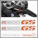 2 pegatinas compatibles con Moto R1200 GS Adventure Motorrad R 1200 (blanco-naranja)