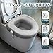 ZXMOBY Toilet Seat Risers, No Installation,Adds 2