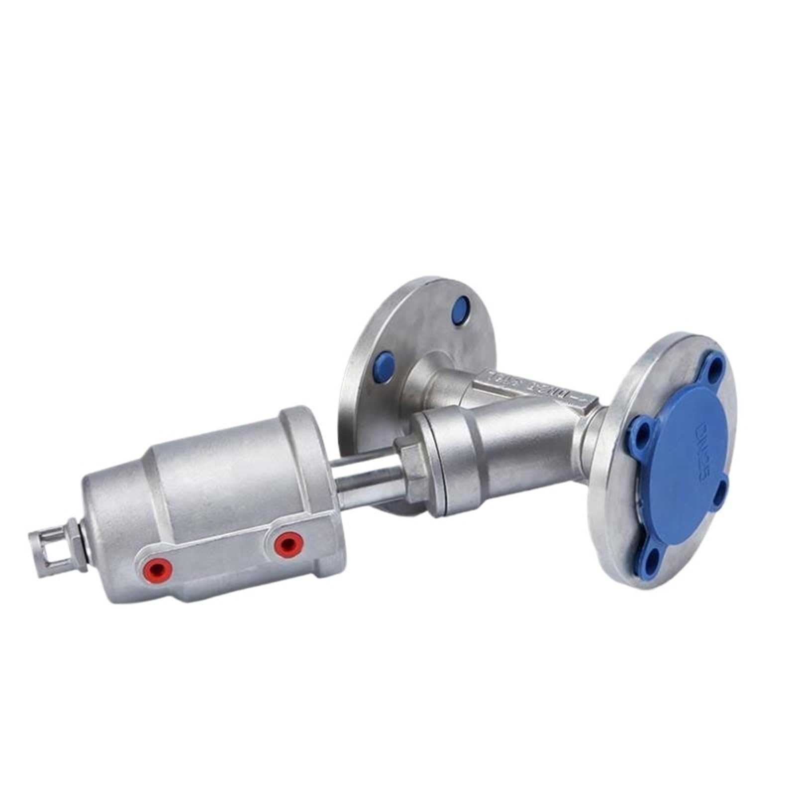 Vanne à siège incliné DN25 en acier inoxydable normalement ouverte