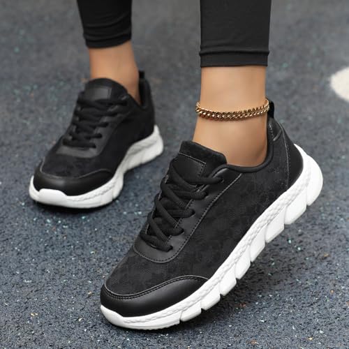 Women's Luxurious Orthopedic Sneakers, Lace Sneakers for Women, Hollow Lace Print Breathable Arch Support Sports Shoes2