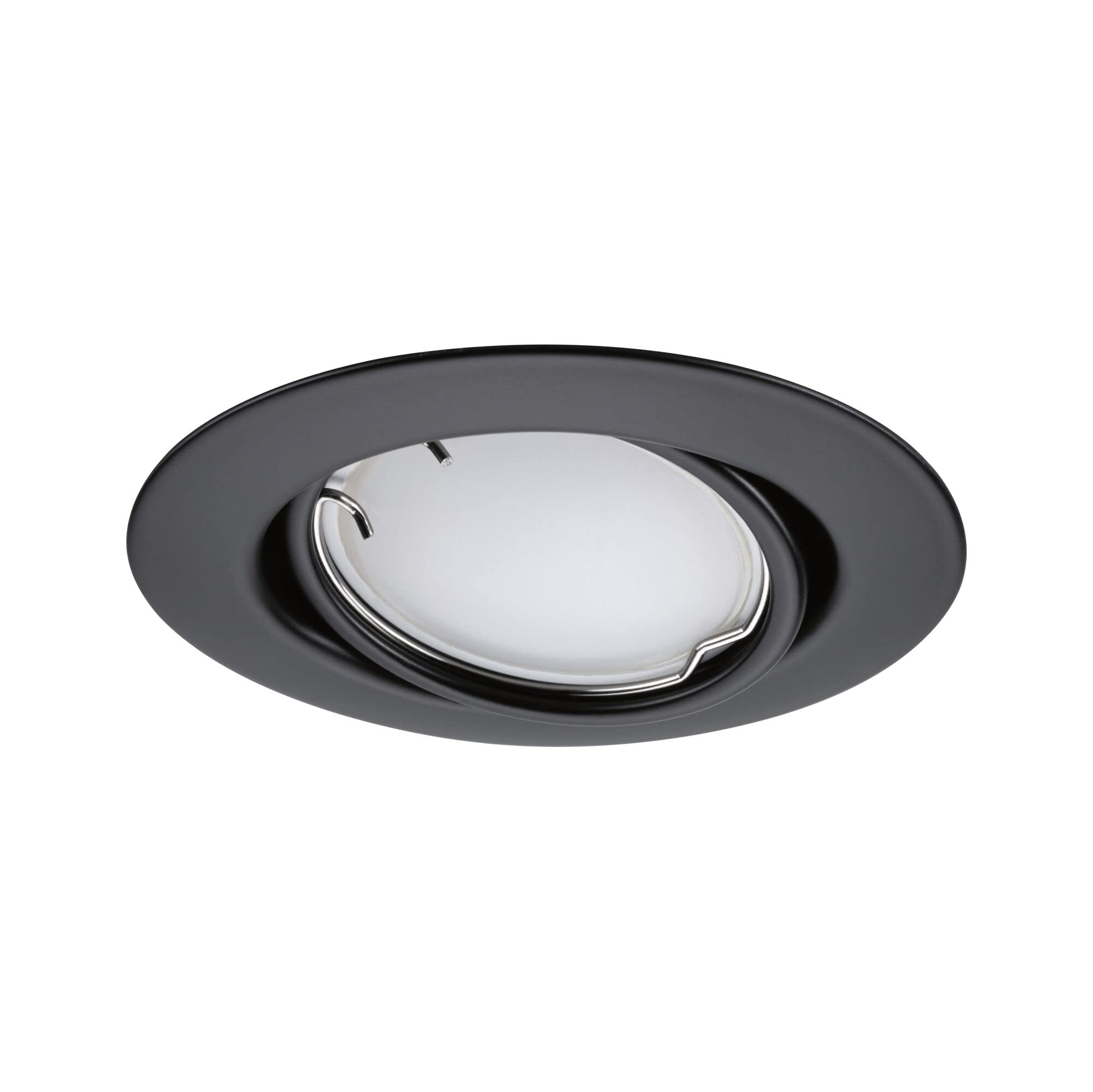 Paulmann 92468 Luminaria empotrable LED Base Smart Home Zigbee juego básico, giratoria, redonda 230V 3x4,9W 3x420lm regul. 90mm negro mate metal RGBW+