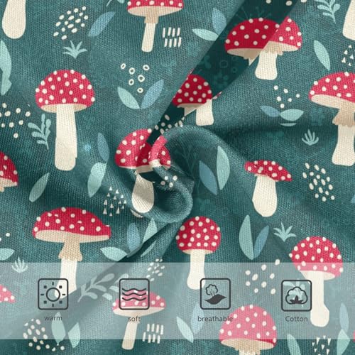 Little Girls' Soft Cotton Underwear Kids Breathable Comfort Mushroom Panties Briefs Toddler Undies3