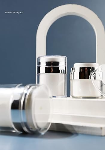 Miniatura 5 de Tarro de bomba sin aire de 15301.7fl oz, botella al vacío, dispensador de loción con bomba, lociones de maquillaje, cremas, contenedor de viaje,