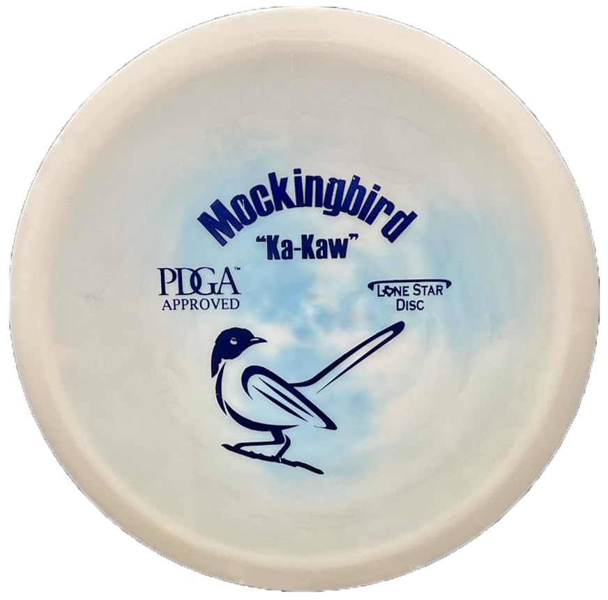 Lone Star Disc Alpha Mockingbird | Understable Disc Golf Fairway Driver | Artist Stamp 160-169g | Durable & Smooth Premium Plastic | Good for All Skill Levels | Colors May Vary