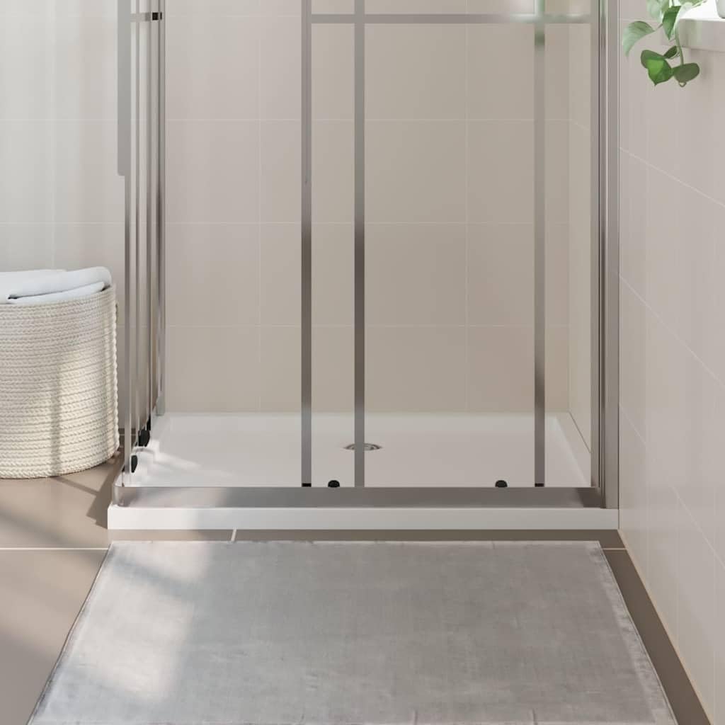 Plato de ducha rectangular ABS 70 x 100 cm, plano, reforzado con