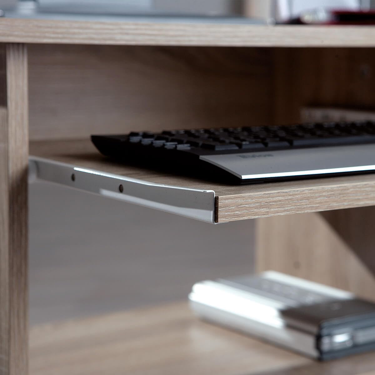 AltoBuy List - Meuble Informatique sur roulettes Aspect Bois