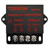 BINZET DC Converter Step Down Regulator 5V Regulated Power Supplies Transformer Converter (5V 10A 50W)