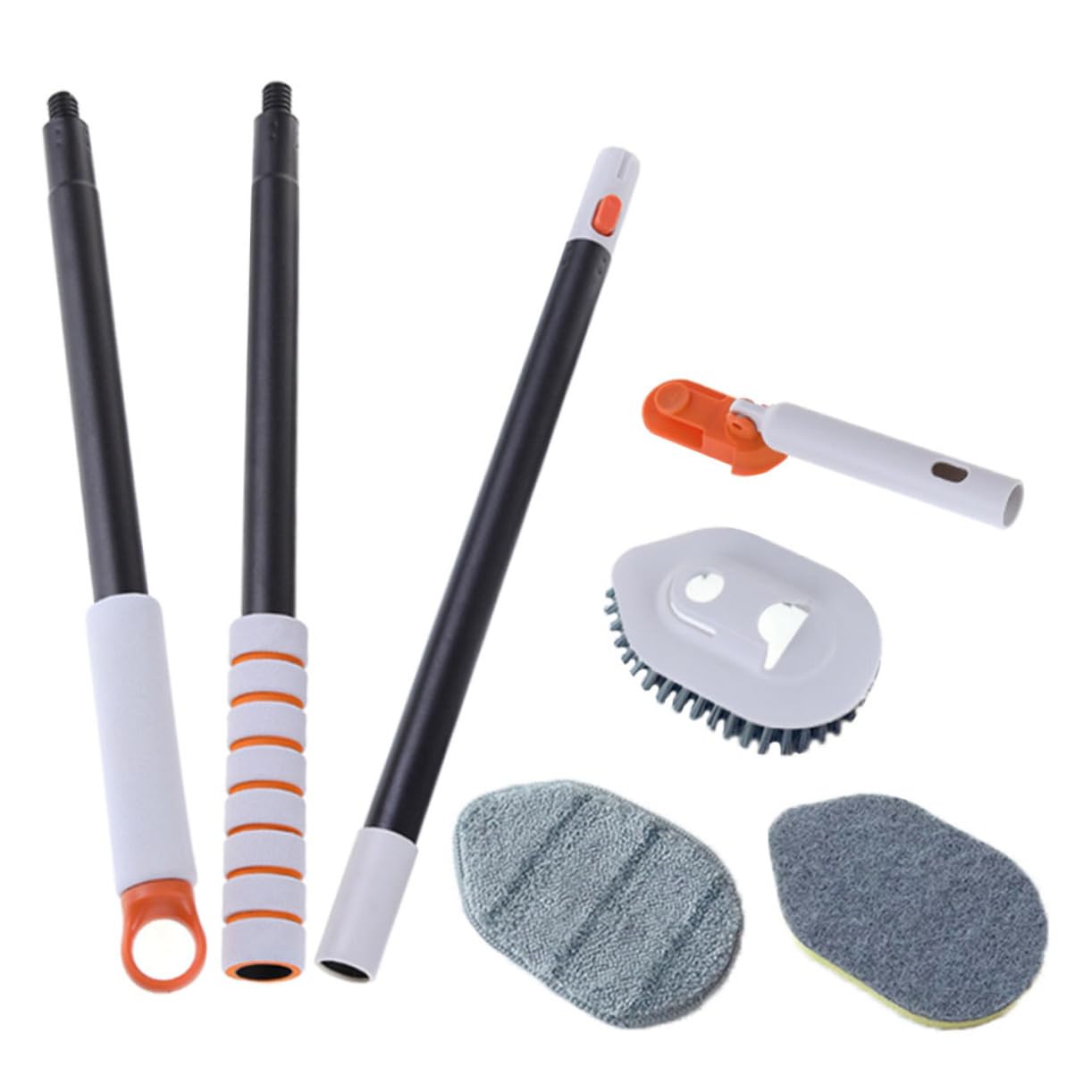 Nettoyage des coins et joints de carrelage facilité avec la brosse extensible à poils rigides