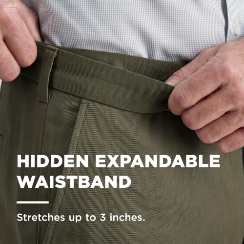 Image of Haggar Men's Classic Fit Premium No Iron Khaki Pant