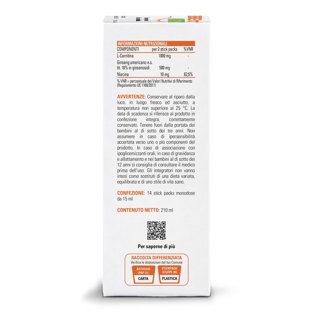 STARDEA Energistar Nofatik, Integratore Alimentare Riduzione Stanchezza e Affaticamento, Supporta l'Organismo in Condizioni di Stress Psico-Fisico, 14 Stick Packs Monodose (Confezione da 2)