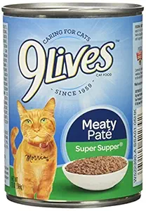 9Lives Meaty Pat Super Supper Wet Cat Food, 13 oz Cans (Pack of 12)