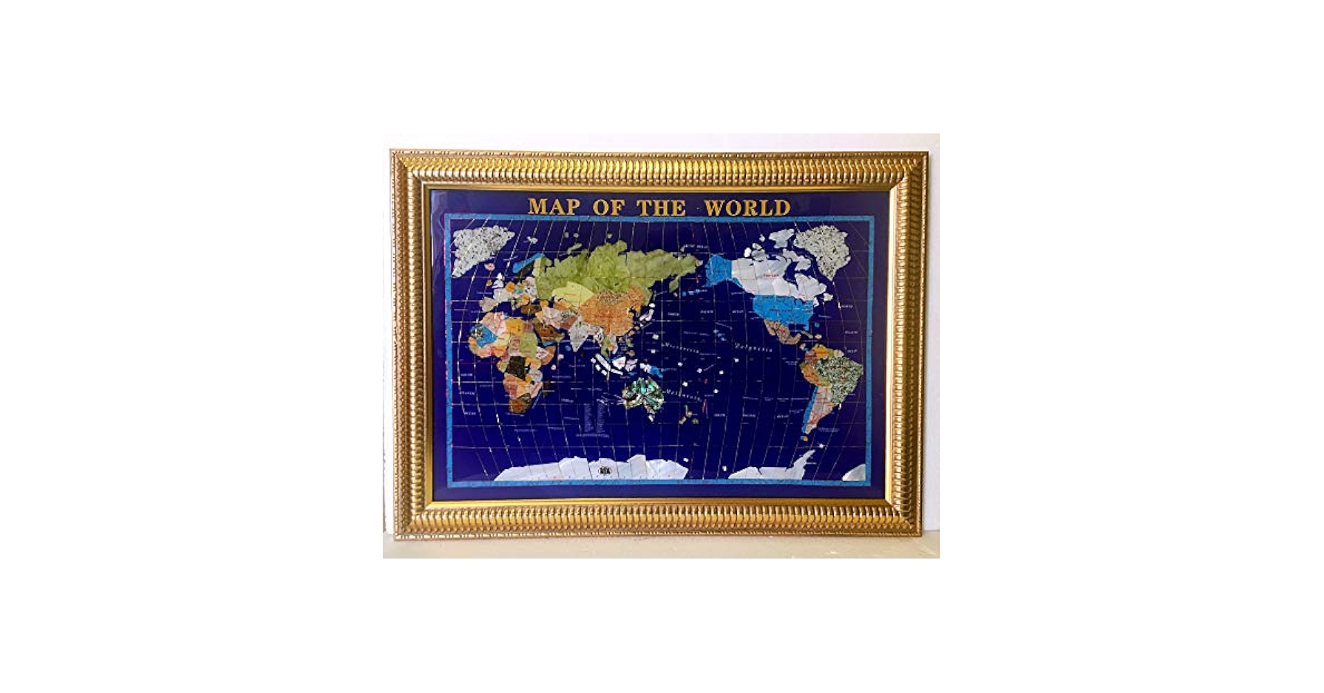 額装品/Old World Map Blue/ポスター 額装品/Old World Map Blue/ポスター