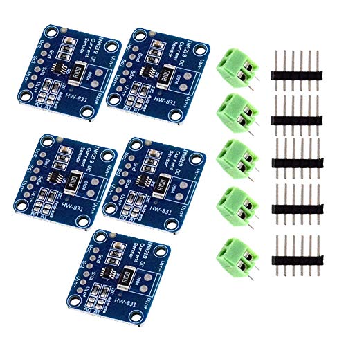 Ronlok Módulo Grifo de Corriente Sensor de Corriente Continua Bidireccional Ina219 5 Piezas Módulo Sensor de Monitorización Potencia I2C DIY 3V-5V