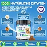 WEALLIN Probiotika für Hunde, Präbiotika für die Darmgesundheit – Unterstützt die Verdauungsgesundheit und die Nährstoffaufnahme – 200 Weiche Kaudrops zur Unterstützung der Hautgesundheit