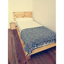 Somieres Con Palets Cama de palets color madera Barnizada para colchón de 105 x 180, 190, 200 - Somier & Somieres & Base & estructuras de camas con pallet pallets pales