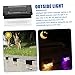 DIYEAH Solar Powered Stair Light Waterproof LED Outdoor Lighting Tool 2 Mode Color Changing Solar Lamp for Outdoor Steps