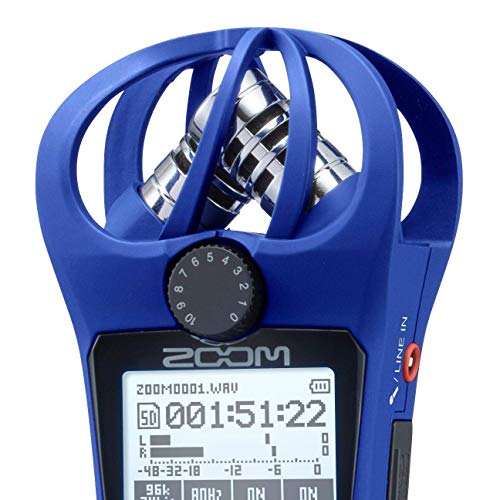 Zoom H1n Gravador prático edição azul