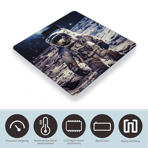 Báscula digital para baño con pantalla LCD y vidrio templado 26x26 cm miniatura 3