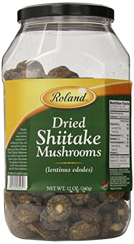 Roland Dried Mushrooms, Shiitake, 12 Ounce