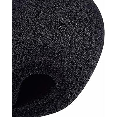 Mudder 10 Pack Microphone Covers Foam Microphone Windscreen Mic Covers Thick Handheld Stage Disposable Mic Pop Filter Suitable for Most Standard Black