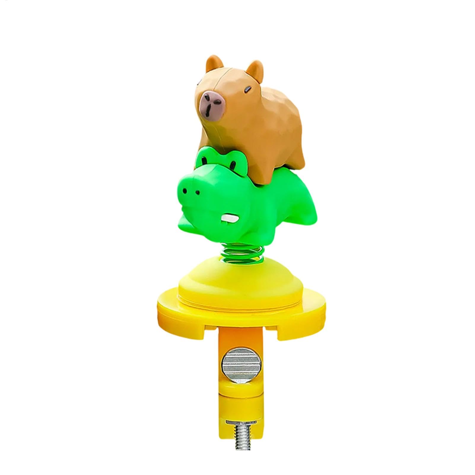 Bike Handlebar Decoration - Swing Capybara Figurine for Bicycle - Funny Cartoon Capybara Figure for Bike Motorcycle Scooter Handlebar