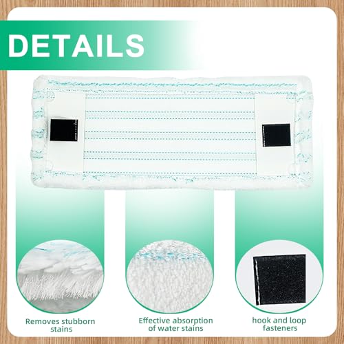 TXErfolg 5 Stück Wischmopp Bezug für Leifheit Clean Twist M Ergo Micro Duo, 38x15cm Bodenwischer Ersatzbezug für Leifheit Wischmopp, Mikrofaser Bodenwischer Ersatzzubehör für alle Böden – Bild 4